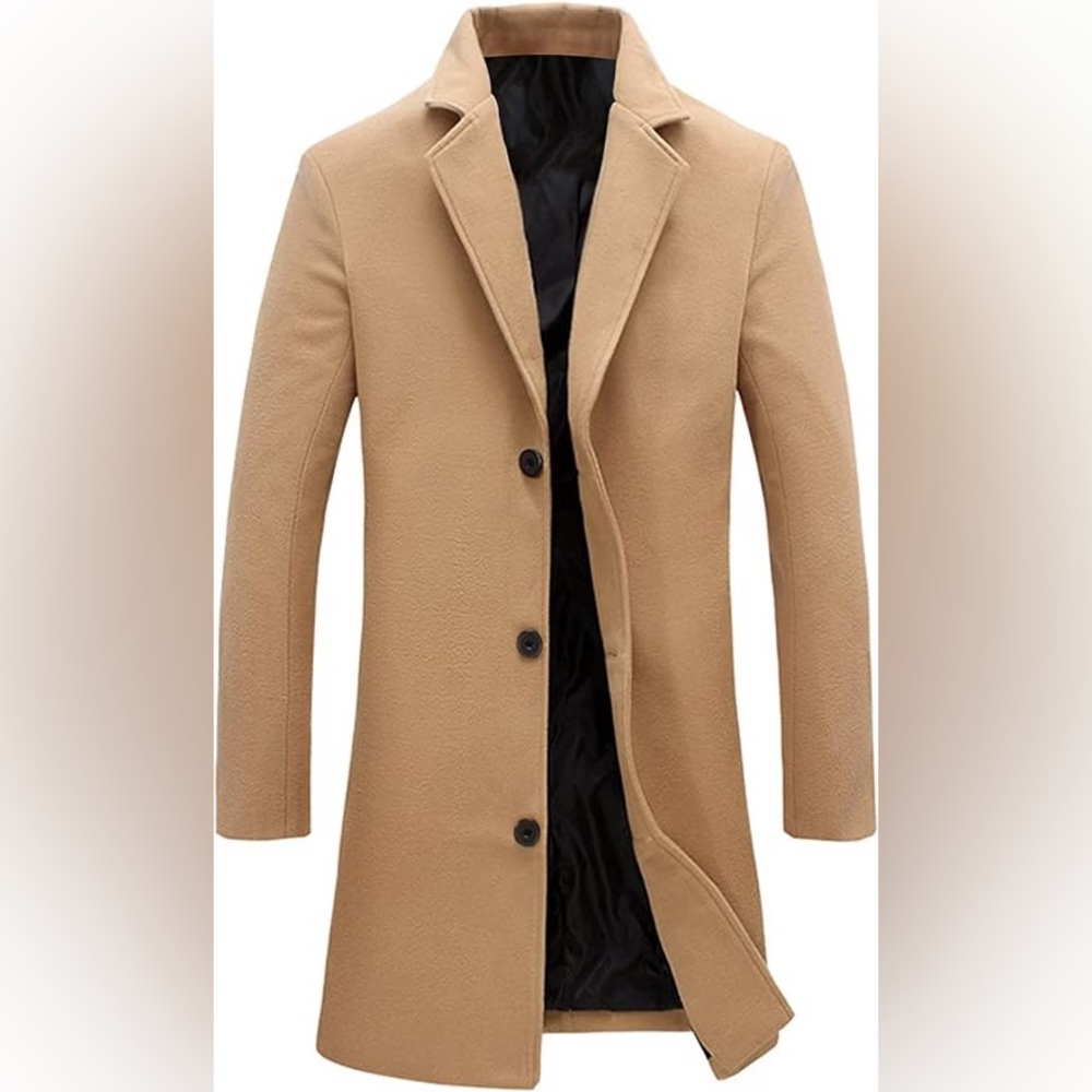 Men’s XL Springrain wool blend pea coat